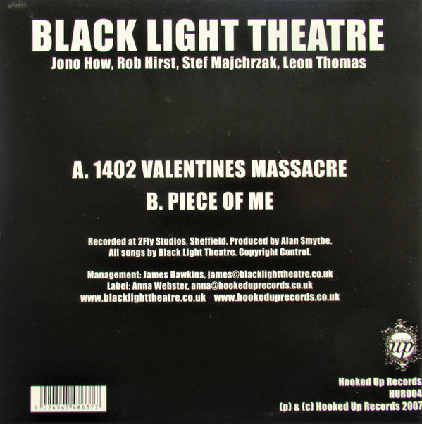 Black Light Theatre : 1402 Valentines Massacre (7", Single, Ltd, Num)