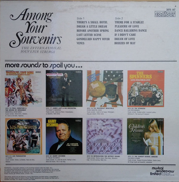 The International Souvenir Strings : Among Your Souvenirs (LP)