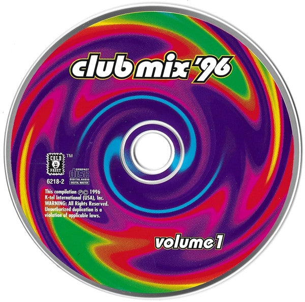 Various : Club Mix '96 Volume 1 (CD, Comp, Mixed)