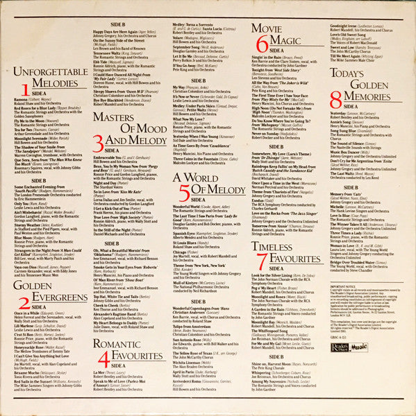 Various : The Most Beautiful Melodies Of The Century (8xLP, Comp + Box)