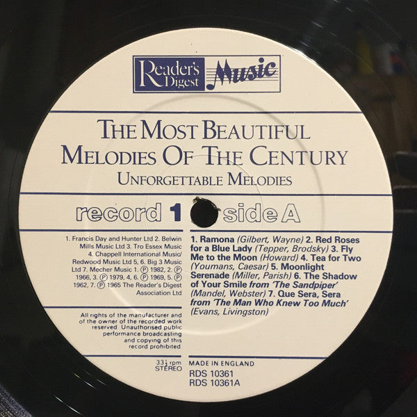 Various : The Most Beautiful Melodies Of The Century (8xLP, Comp + Box)