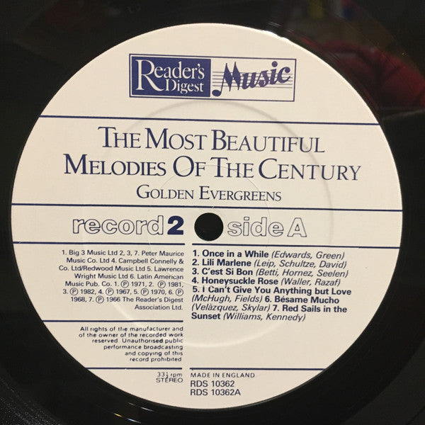 Various : The Most Beautiful Melodies Of The Century (8xLP, Comp + Box)