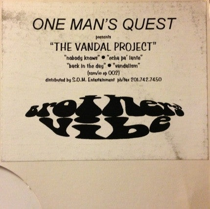 One Man's Quest : The Vandal Project (12", EP)