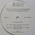 David Garcia & Jay Walker : You Can't Change My Ways (12", Promo)