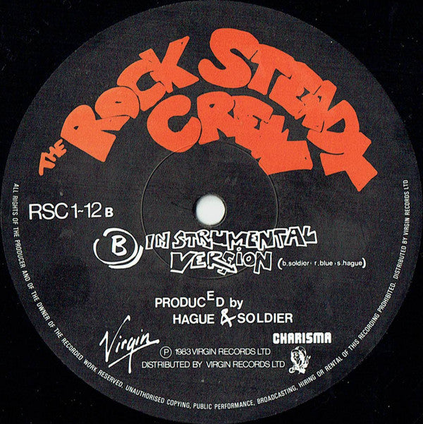 The Rock Steady Crew : (Hey You) Rock Steady Crew (12", Single)