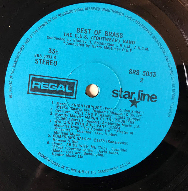 The G.U.S. Footwear Band : Best Of Brass (LP, Album)