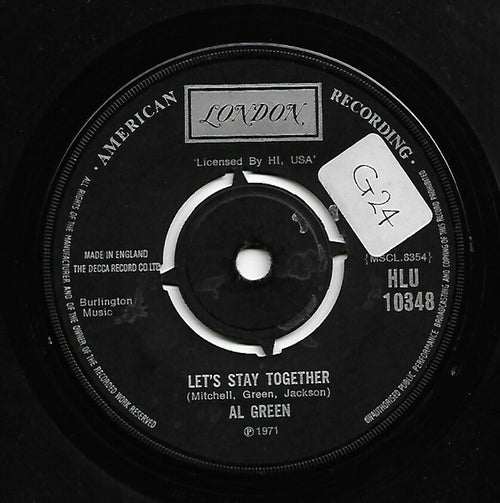 Al Green : Let's Stay Together (7", Single)