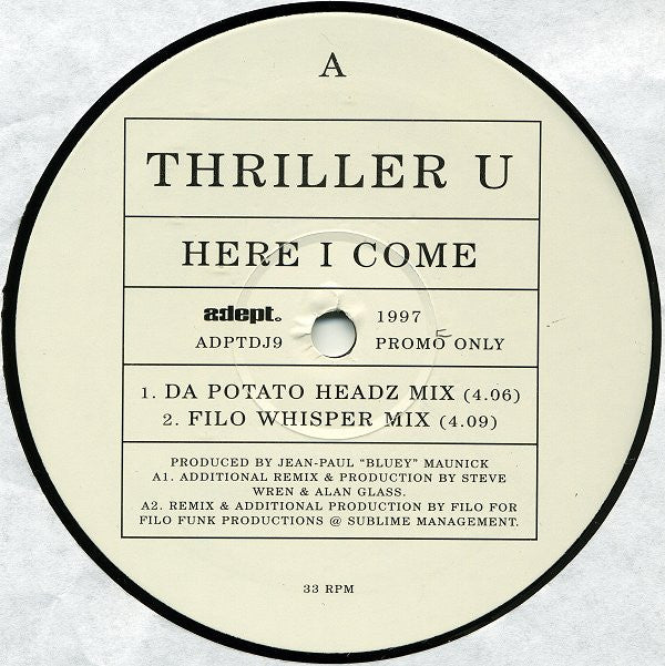 Thriller U : Here I Come (12", Promo)