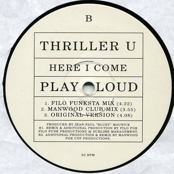 Thriller U : Here I Come (12", Promo)
