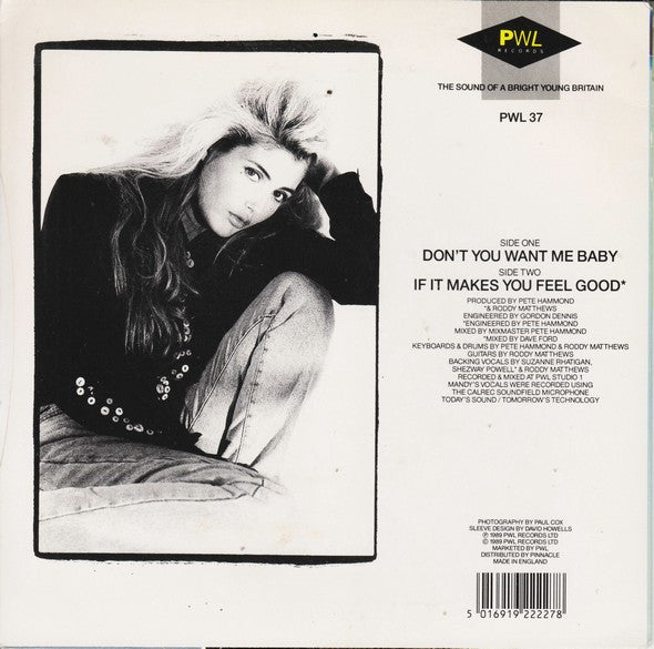 Mandy Smith : Don't You Want Me Baby (7", Single)
