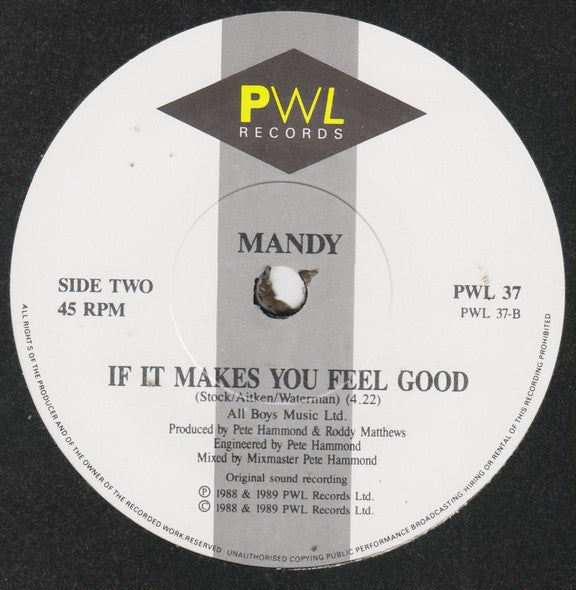 Mandy Smith : Don't You Want Me Baby (7", Single)