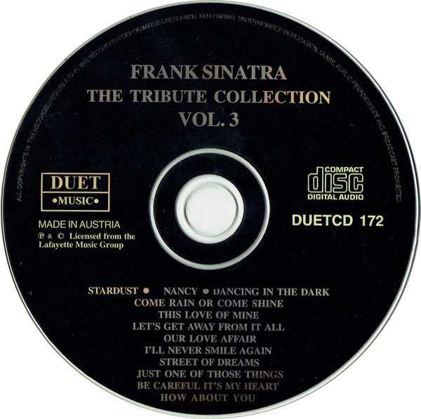 Frank Sinatra : The Tribute Collection Vol.3 (CD, Comp)