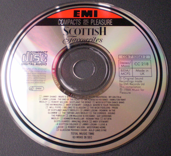 Various : Scottish Favourites (CD, Comp)