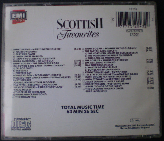 Various : Scottish Favourites (CD, Comp)