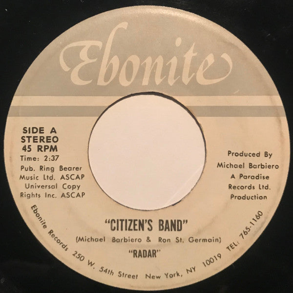 Radar (50) : Citizen's Band (7")