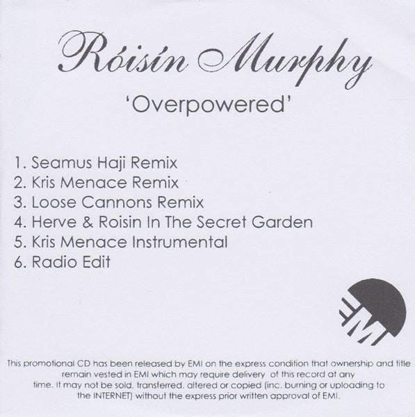 Róisín Murphy : Overpowered (CDr, Maxi, Promo)