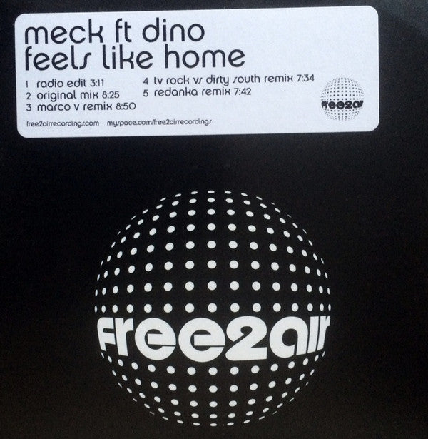 Meck (2) Ft. Dino Lenny : Feels Like Home (CD, Single, Promo)