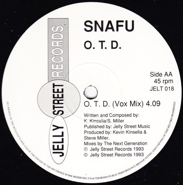 Snafu (2) : O.T.D. (12")