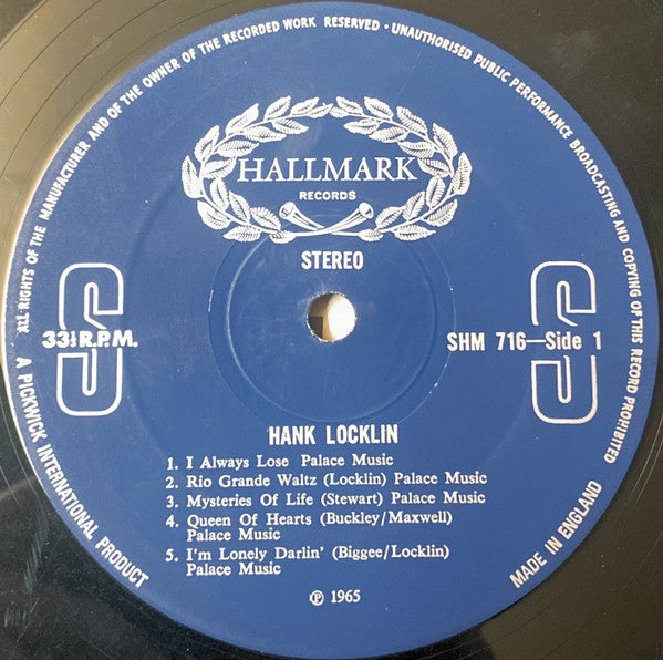 Hank Locklin : Hank Locklin (LP)