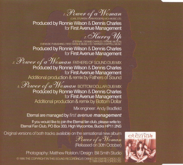 Eternal (2) : Power Of A Woman (CD, Single)