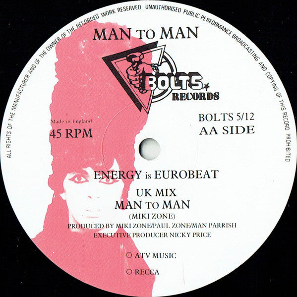 Man 2 Man : Energy Is Eurobeat (12", Ltd)