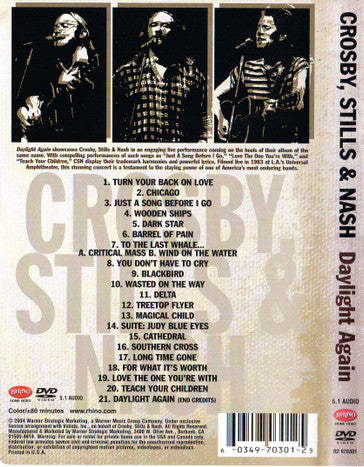 Crosby, Stills & Nash : Daylight Again (DVD-V, Multichannel, Dol)