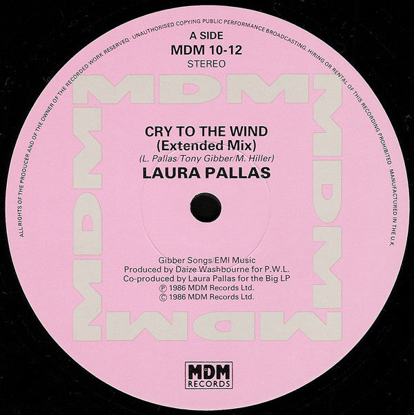 Laura Pallas : Cry To The Wind (12")