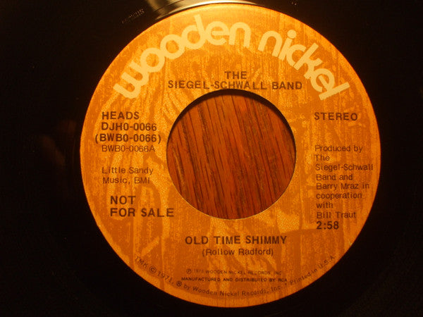 The Siegel-Schwall Band : Old Time Shimmy (7", Single, Promo)