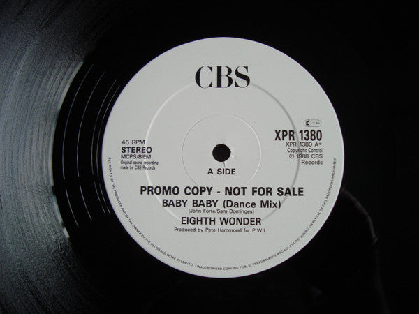 Eighth Wonder : Baby Baby (12", Promo)
