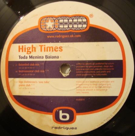 High Times : Toda Menina Baiana (12")
