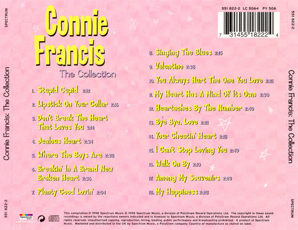 Connie Francis : The Collection (CD, Comp, RE)