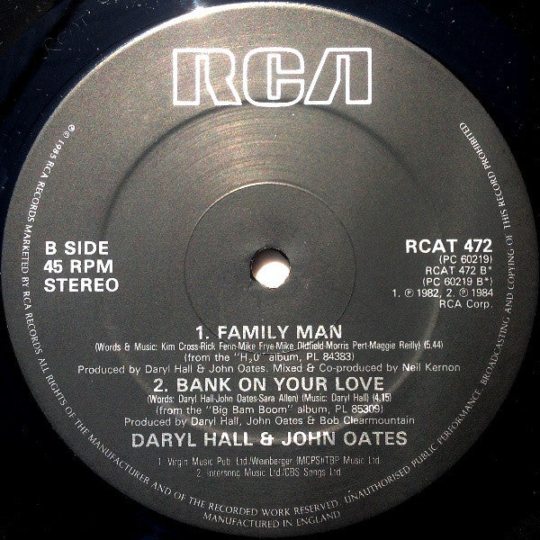 Daryl Hall & John Oates : Method Of Modern Love (12")