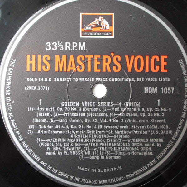 Kirsten Flagstad, Warwick Braithwaite, Wilhelm Furtwängler, Walter Susskind, Gerald Moore, Edwin McArthur : Kirsten Flagstad (LP, Comp, Mono)