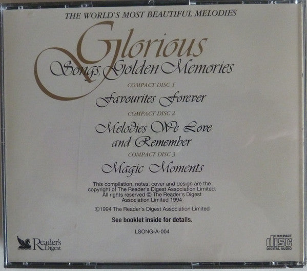 Various : Glorious Songs, Golden Memories (3xCD, Comp)