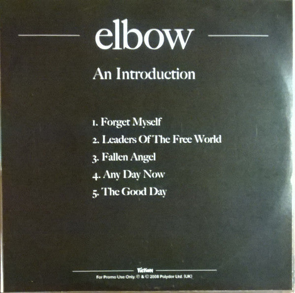 Elbow : An Introduction (CDr, Comp, Promo)