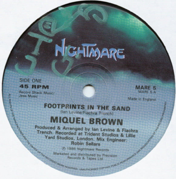 Miquel Brown : Footprints In The Sand (12")