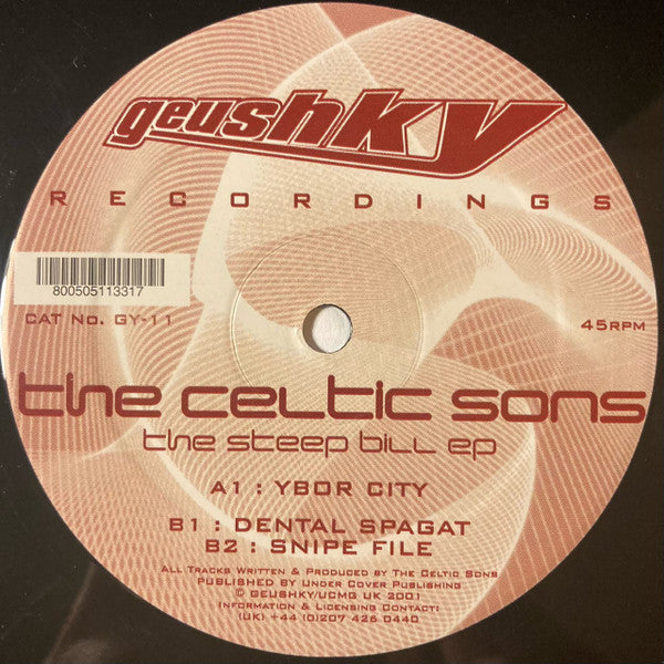 The Celtic Sons : The Steep Bill EP (12", EP)
