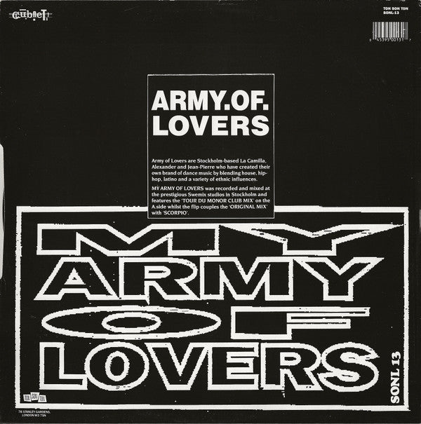 Army Of Lovers : My Army Of Lovers (12", Maxi)