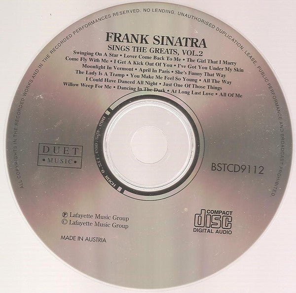 Frank Sinatra : Sings The Greats, Vol. 2 (CD, Comp)