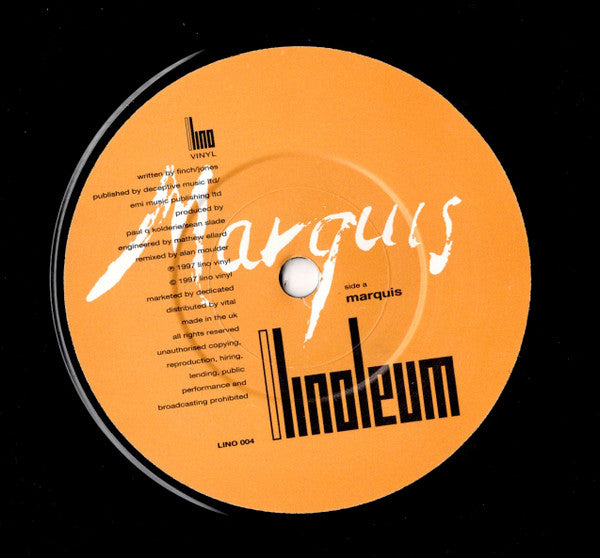 Linoleum : Marquis (7", Single, Ltd, Num)