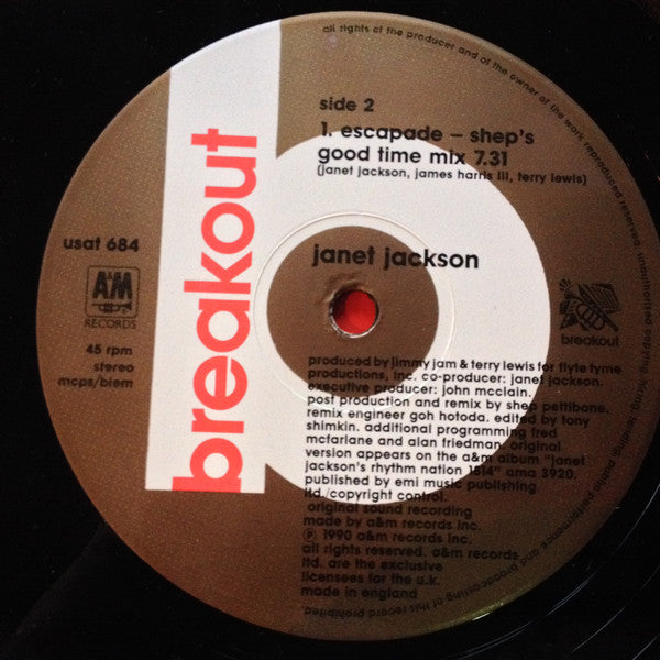 Janet Jackson : Escapade (12")