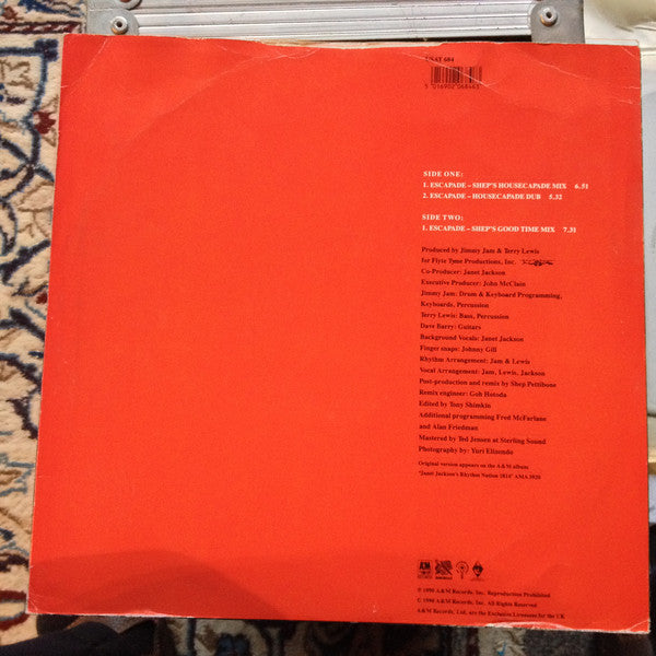 Janet Jackson : Escapade (12")