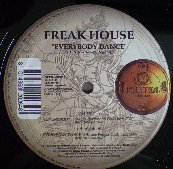Freak House : Everybody Dance (12")