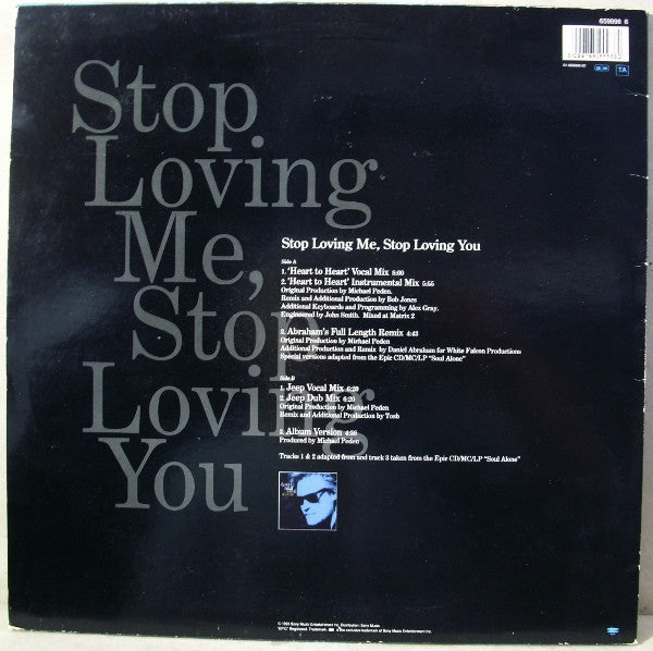 Daryl Hall : Stop Loving Me, Stop Loving You (12")