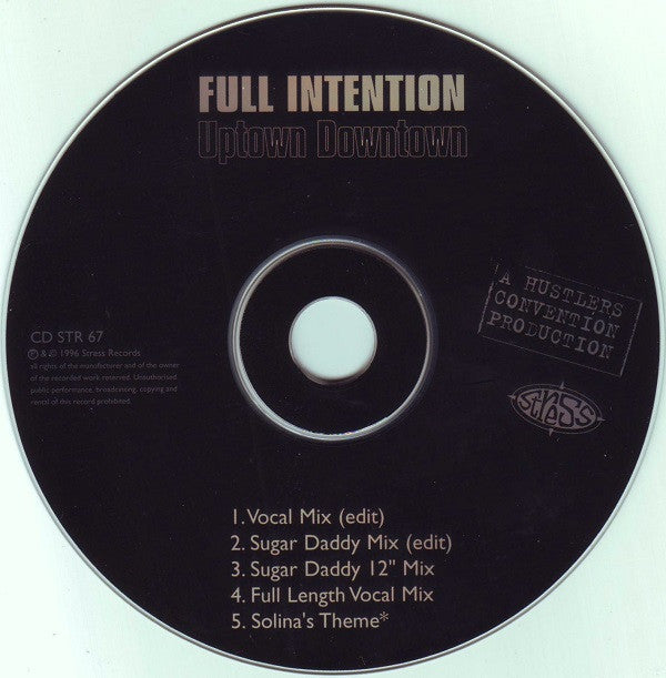 Full Intention : Uptown Downtown (CD, Single)