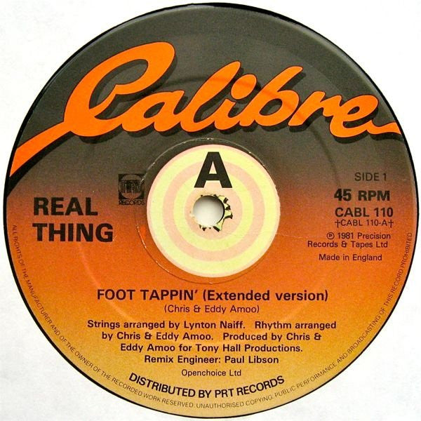 The Real Thing : Foot Tappin' (12")