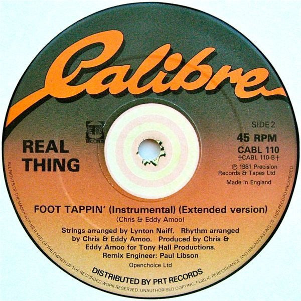 The Real Thing : Foot Tappin' (12")