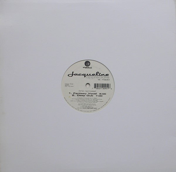 Jacqueline : Appreciate (The Remixes) (12")