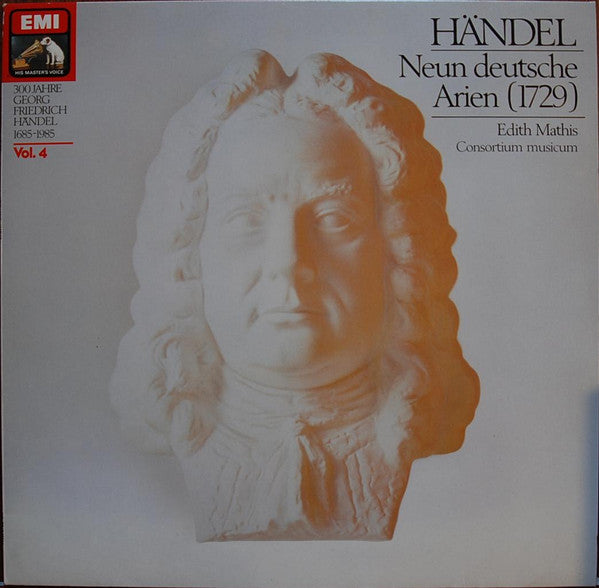 Georg Friedrich Händel - Edith Mathis, Consortium Musicum (2) : Neun Deutsche Arien (LP)