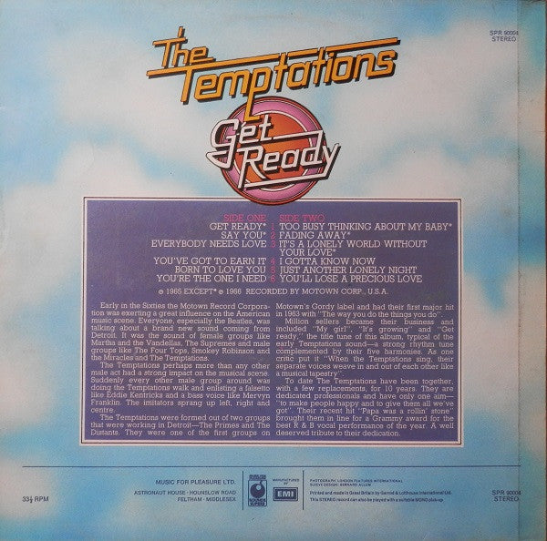 The Temptations : Get Ready (LP, Comp)
